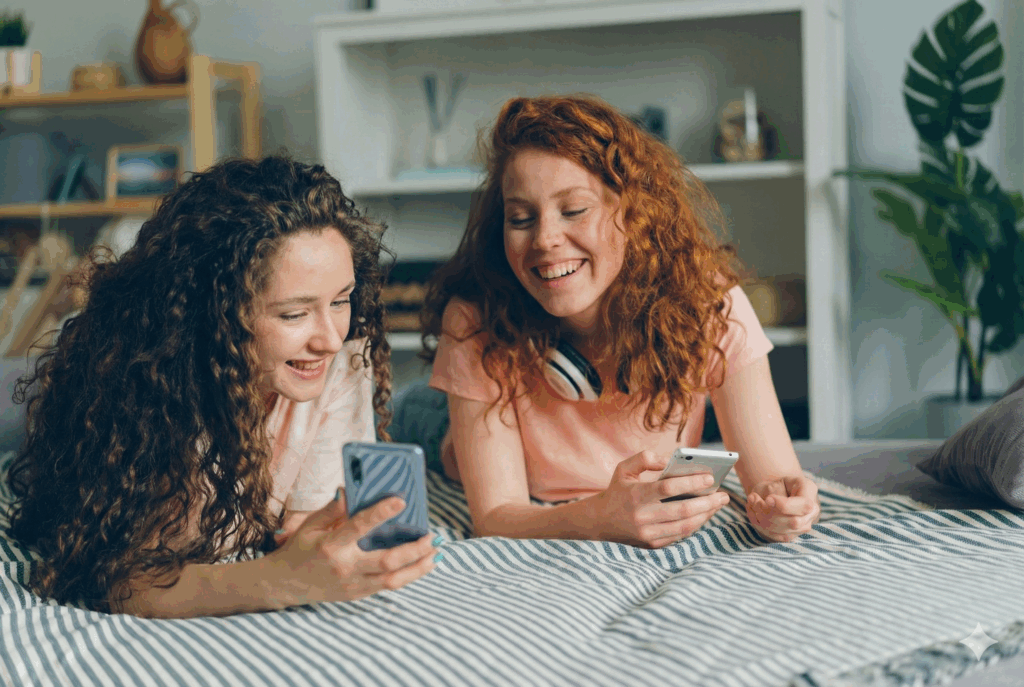 Modern student accommodation living room serving as a backdrop for Cheltenham student guides.