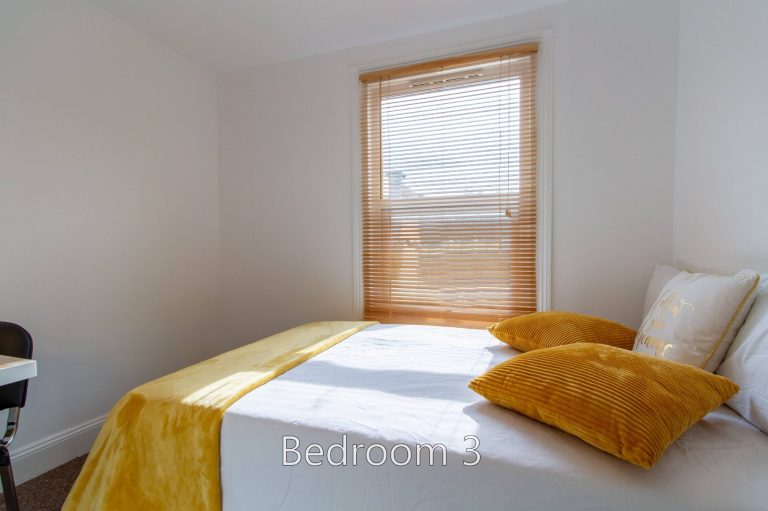 Bedroom 3 at 24 Granville Street with a bright and private setting.